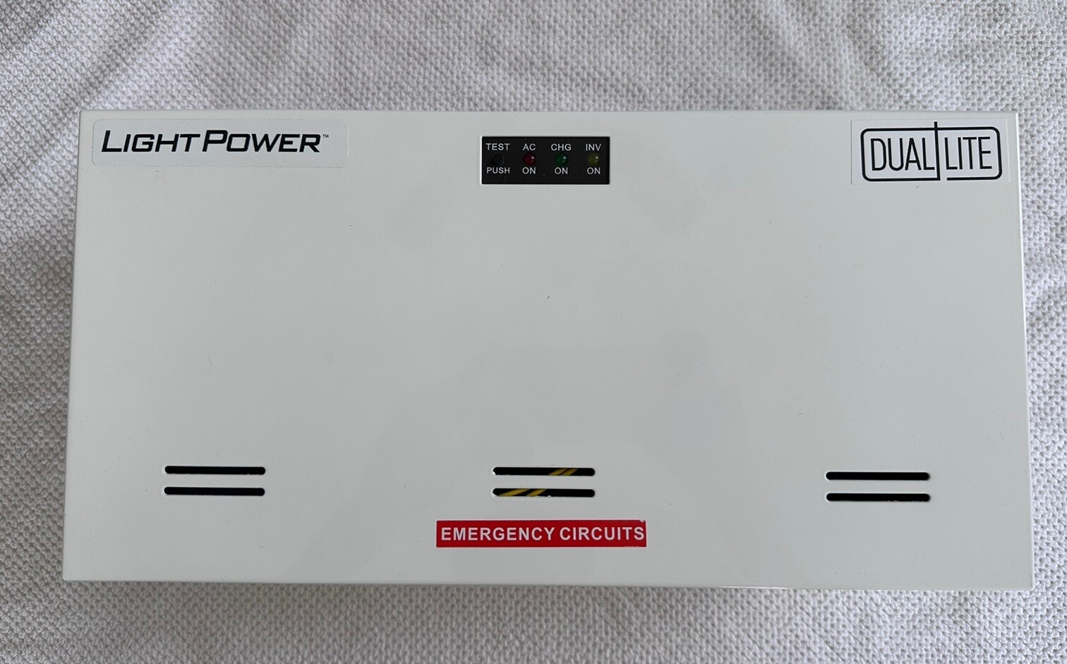 Dual Lite LPS55-S Central Lighting MicroInverter, Surface Wall Mount- New In Box