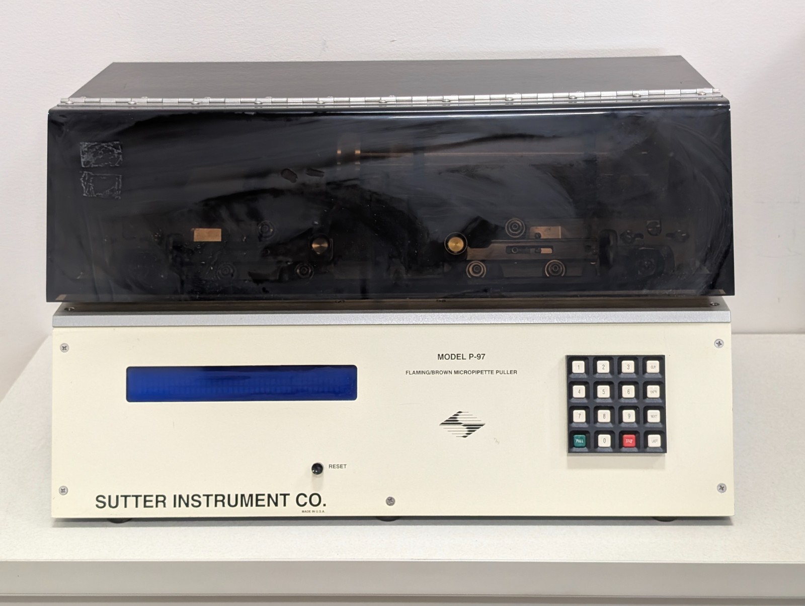 Sutter Instrument Model P-97 Flaming/Brown Micropipette Puller UNTESTED NO CORD
