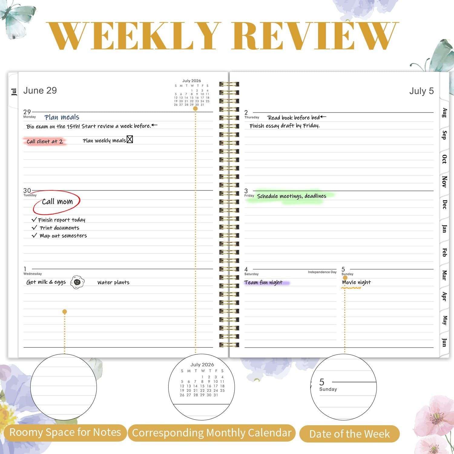 Planner 2026-2027 – Academic Planner 2026-2027, Planner Weekly and Monthly | …