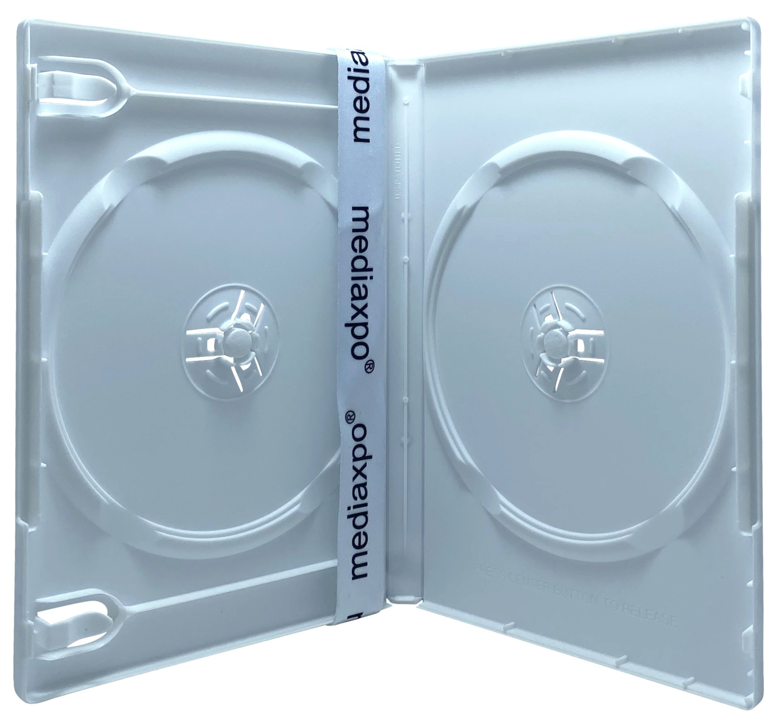 100 PREMIUM STANDARD Solid White Color Double DVD Cases & 100 Matte Inserts