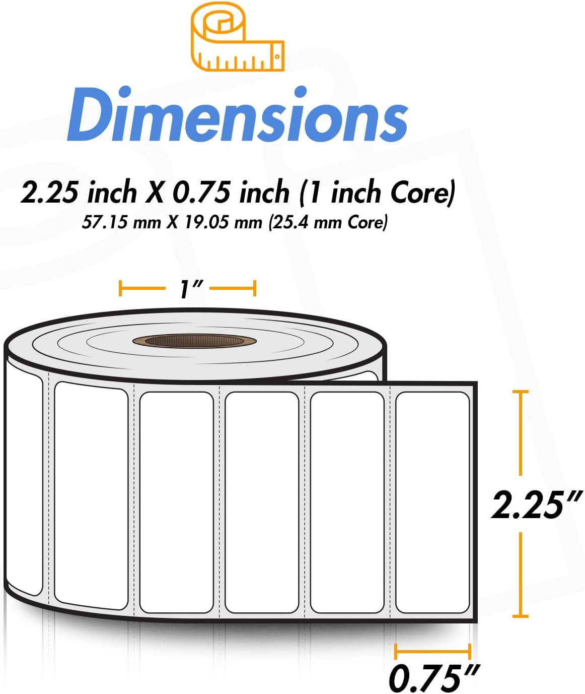 10 Rolls Direct Thermal Shipping Labels for Rollo & Zebra Printers – 17000 Label