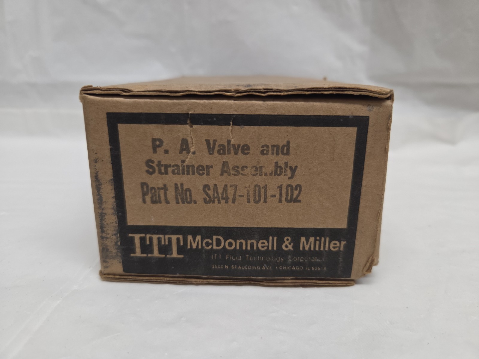 ITT McDonnell & Miller SA47-101-102 P.A. Valve & Strainer Assembly 341600