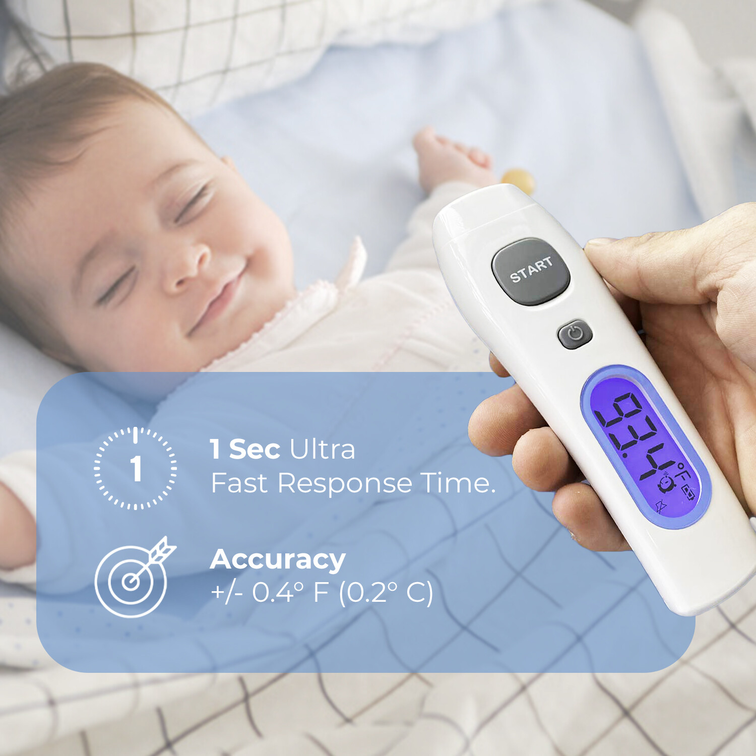 FDA Cleared Non Contact Infrared Forehead Thermometer/ Oral Temperature Equal