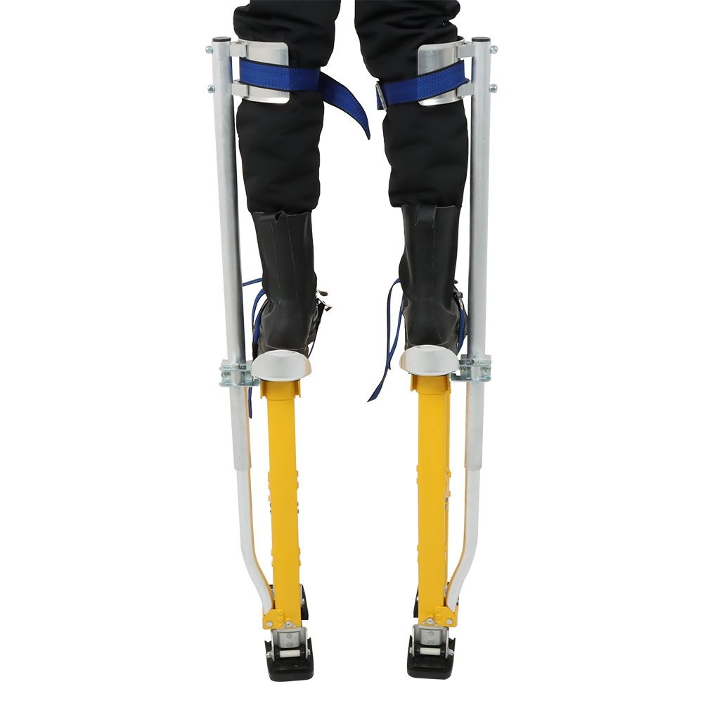 Adjustable 24″-40″ Drywall Stilts Aluminum Tool – Painting Painter Taping Yellow