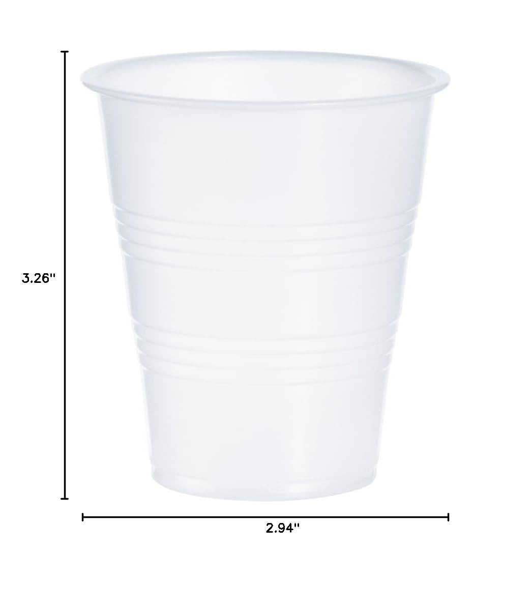Dart Y7 Conex 7 Oz. Translucent Plastic Cold Cups – 2500 Count Case