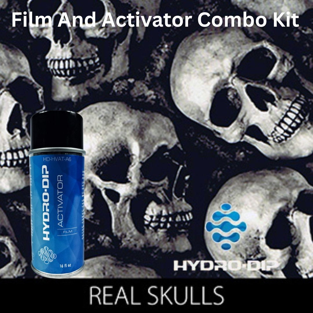 Hydro Dip Film Activator Combo Kit HD-SKL339 Large Real Skulls (50cm)