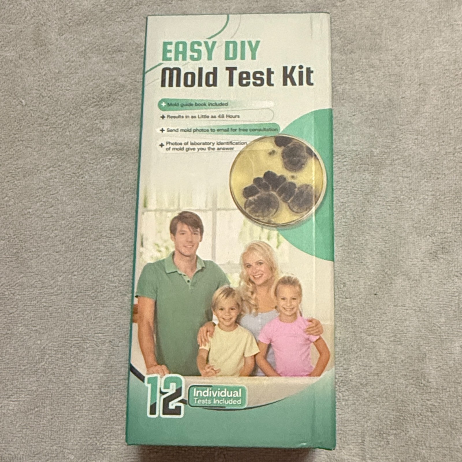 Mold Test Kit for Home – 12 piece DIY Mold Detector with Detailed Identification