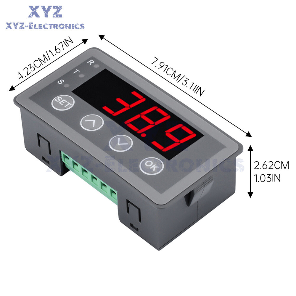 DC 6/8-25V 40/50mA 0.56″ 4-digit Tube Potentiometer Sensor Digital Display Meter