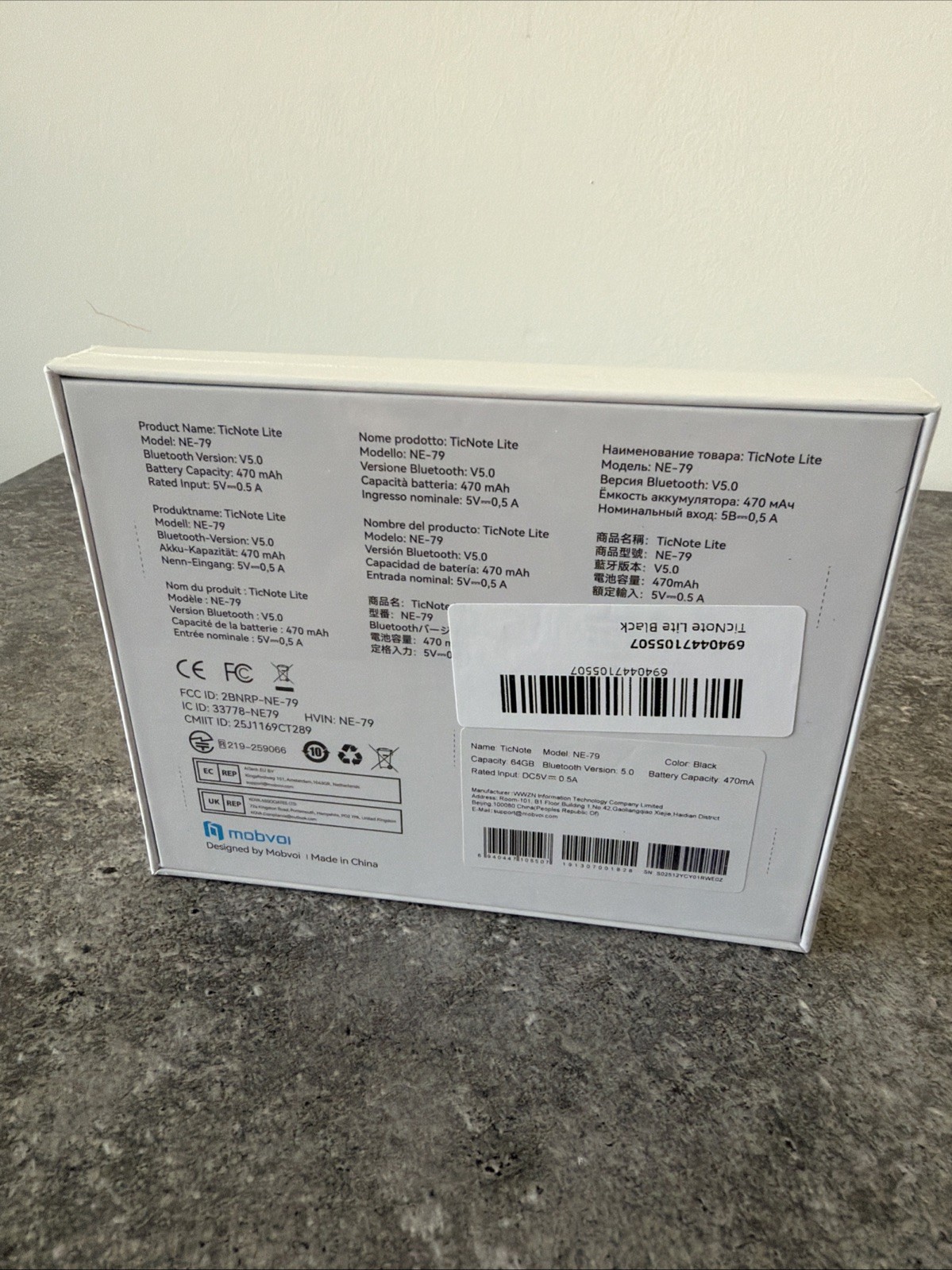 Brand new Mobvoi TicNote Lite