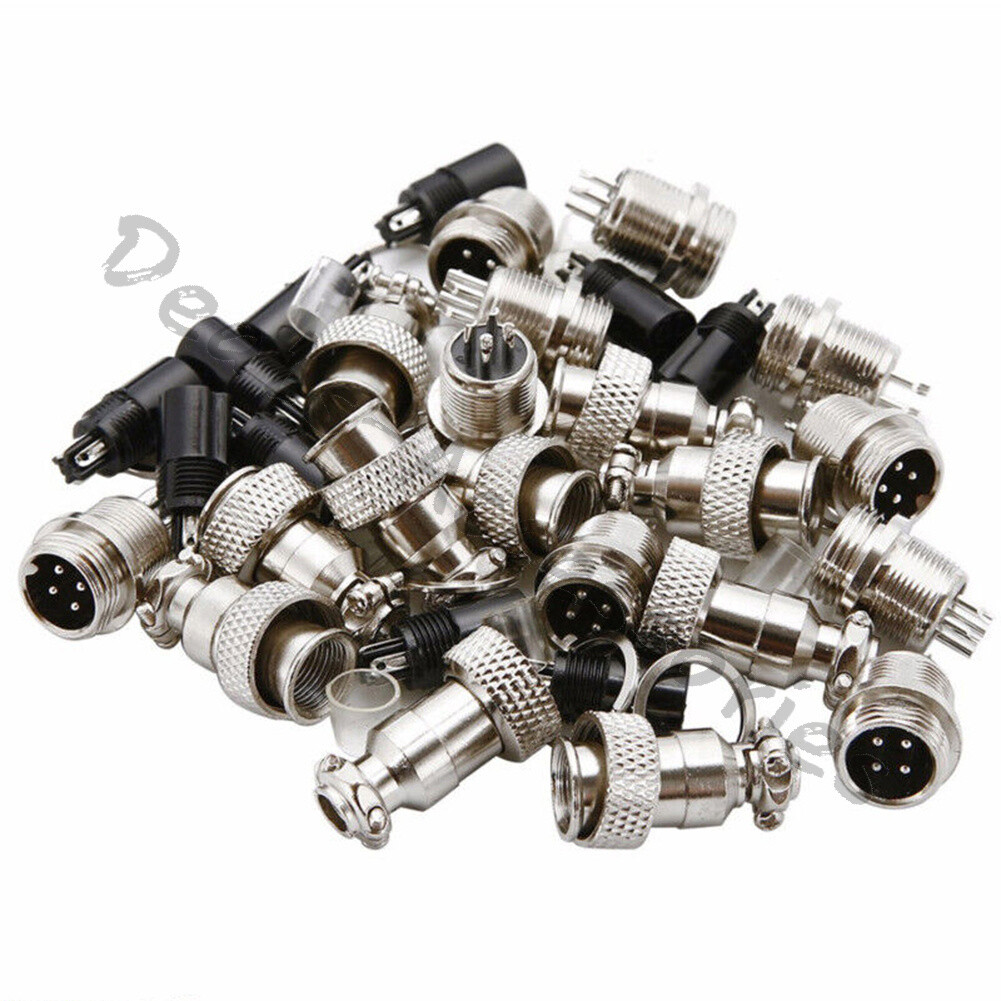 GX16/GX20/GX12 Aviation Plug Male&Female Wire Panel Metal Connector 2/3/4/5/6Pin