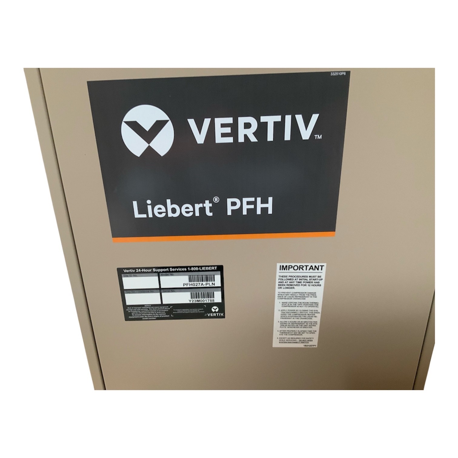 Vertiv Liebert PFH027A-PLN Outdoor Condensing Unit R-407C 208/230V 1Ph