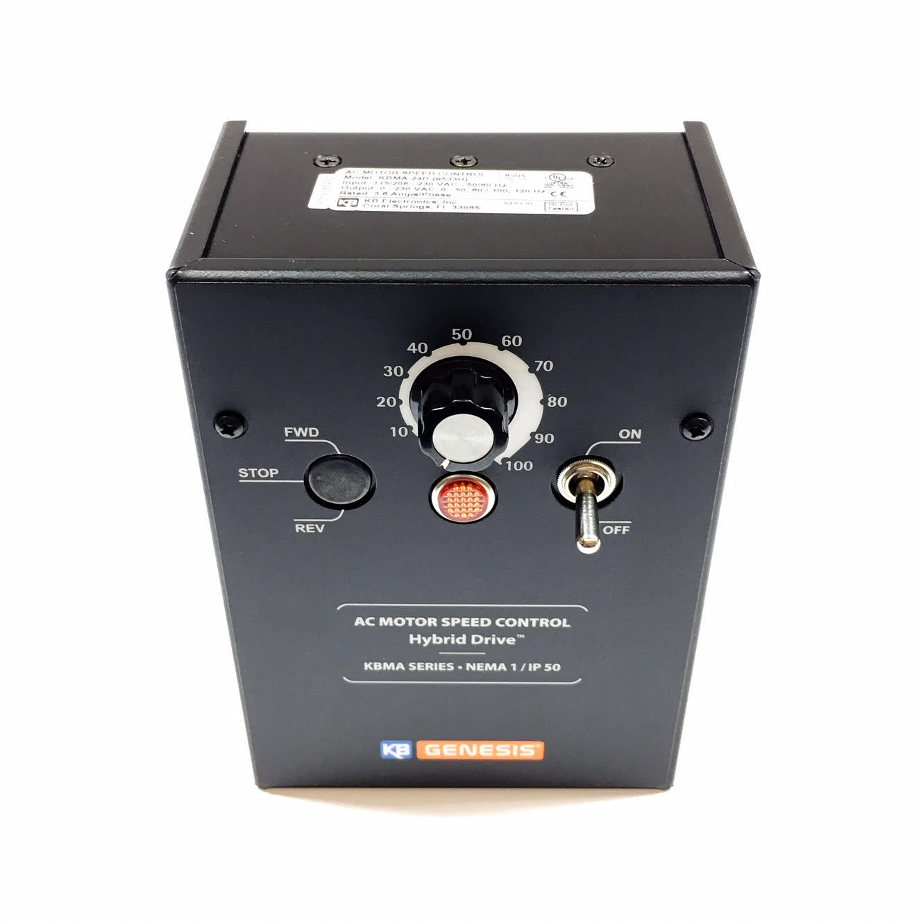 KB Electronics 9533 Adjustable Frequency Drive, KBMA-24D, 115/208-230V 1/8-1HP