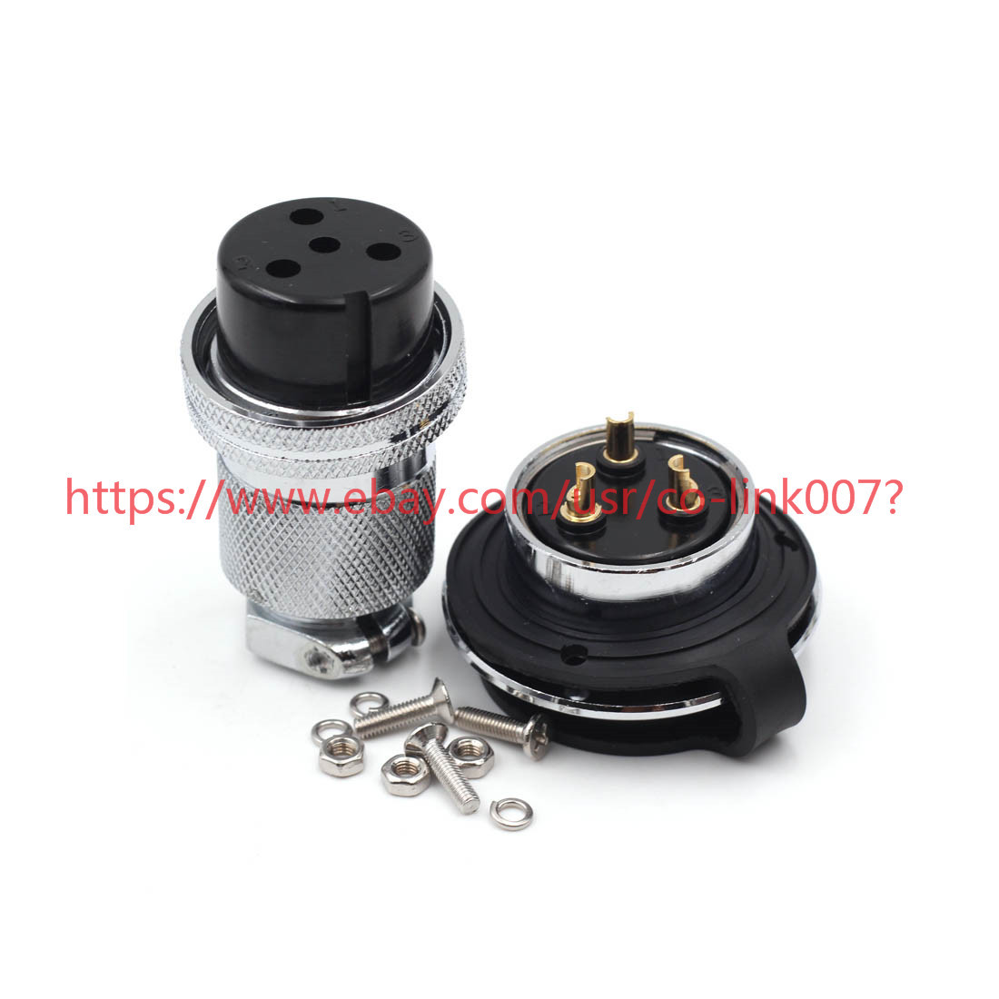 GX30 3Pin XLR Flange Aviation Plug Ham Radio DF30 Panel waterproof Connector