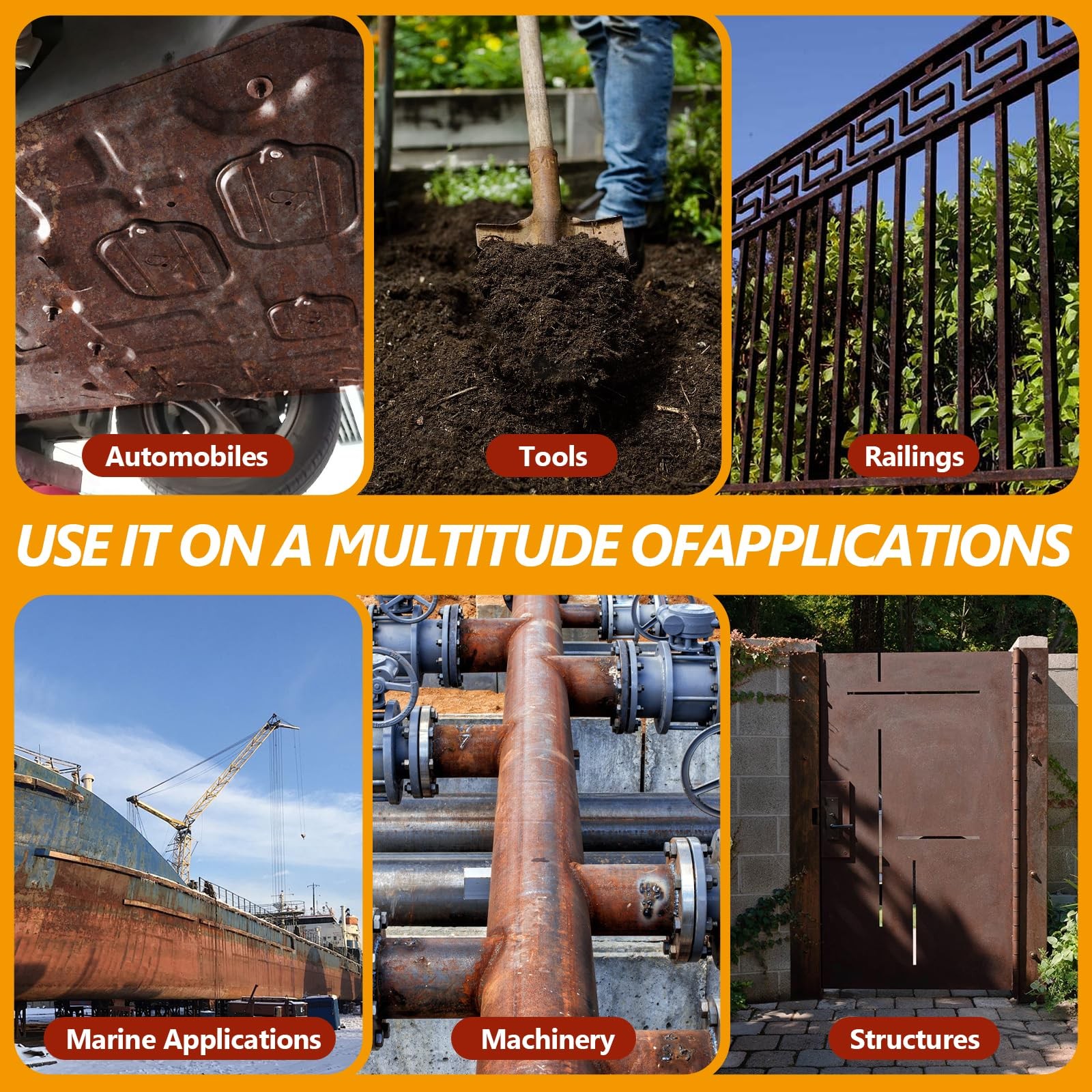 LISRUX Rust Converter Metal PrimerUltra, Effective Professional GradeWaterBas…