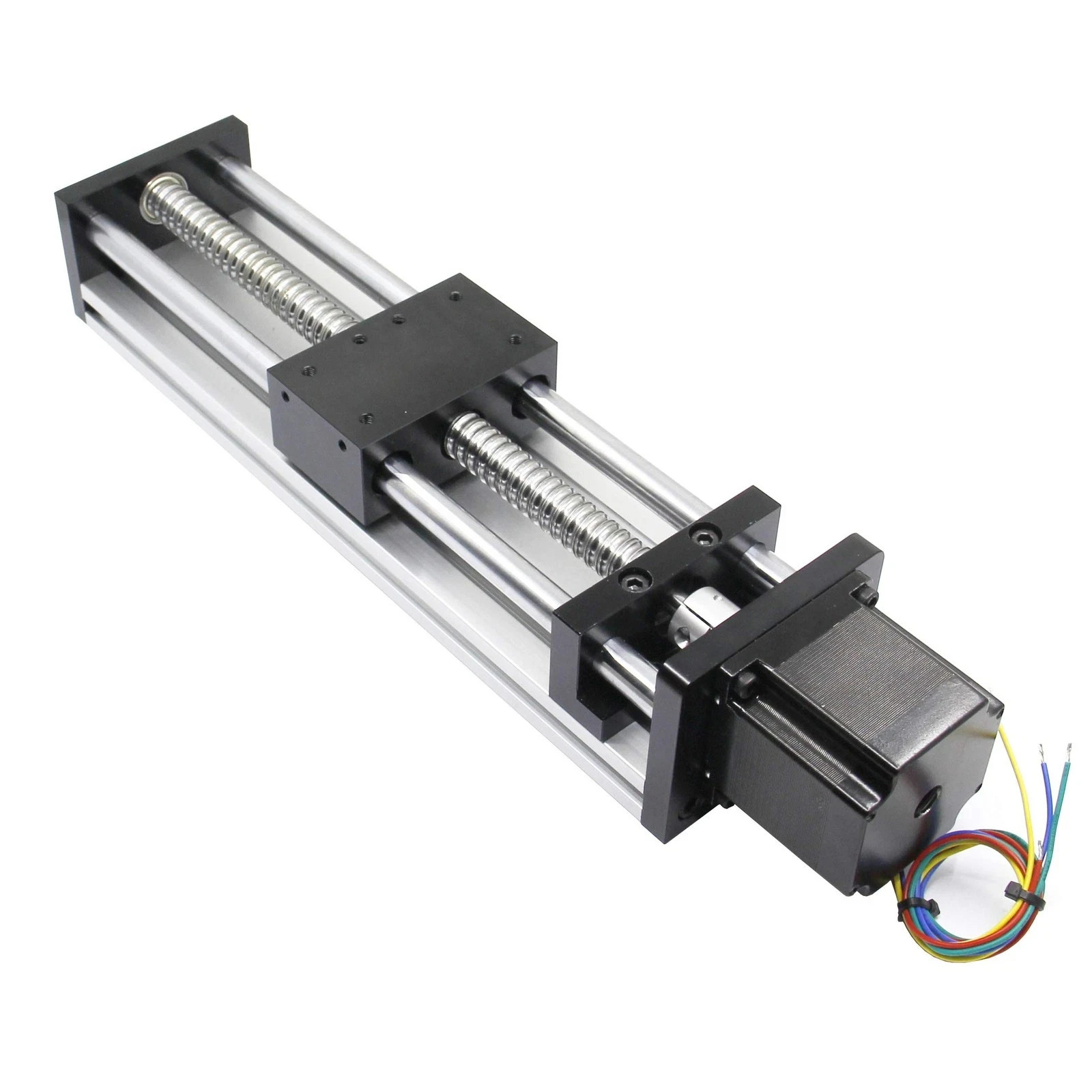 200mm Effective Travel Length Double Optical Axis Guide Ballscrew SFU1605 2 rod
