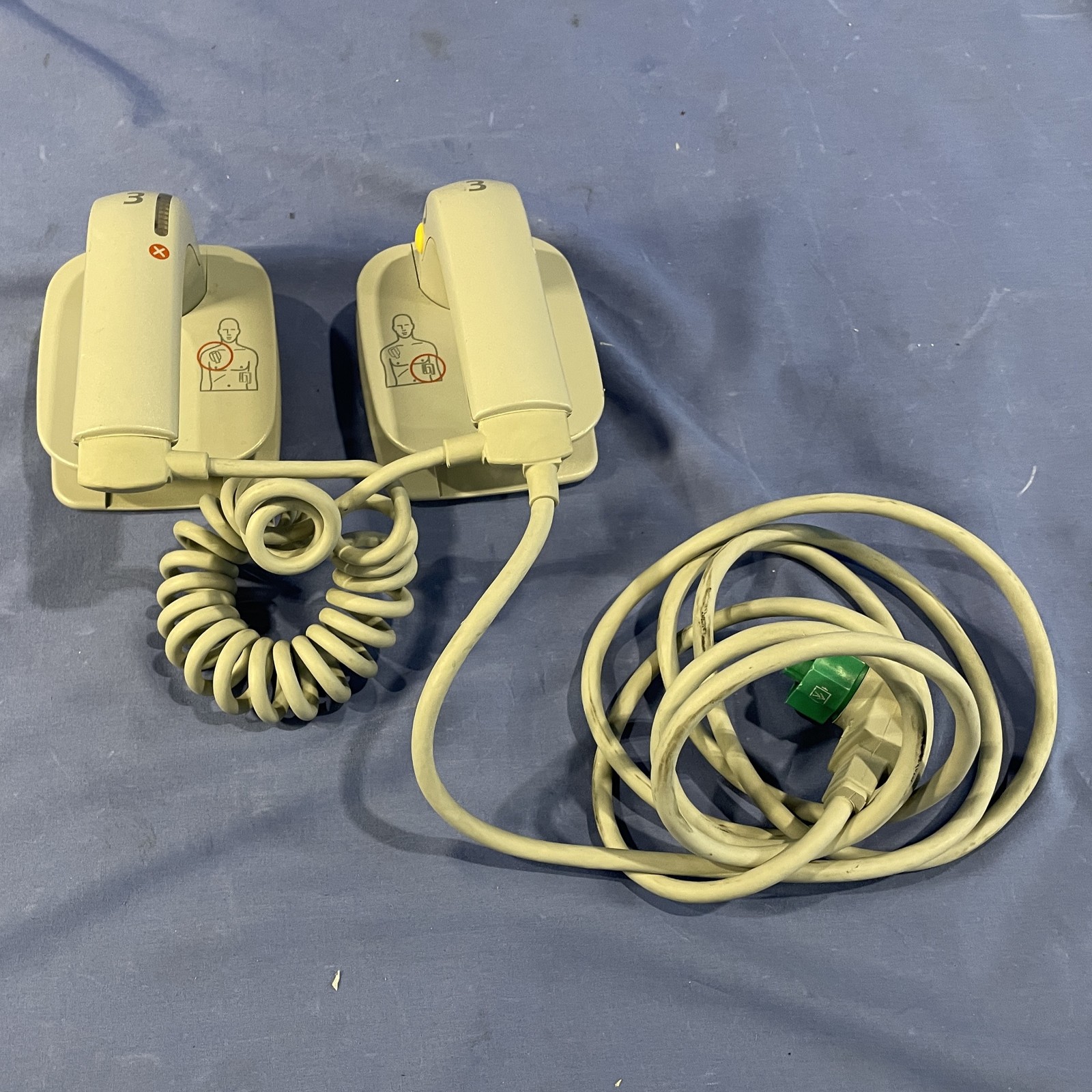 Philips M3543A External Hard Defibrillator Paddles Water Resistant