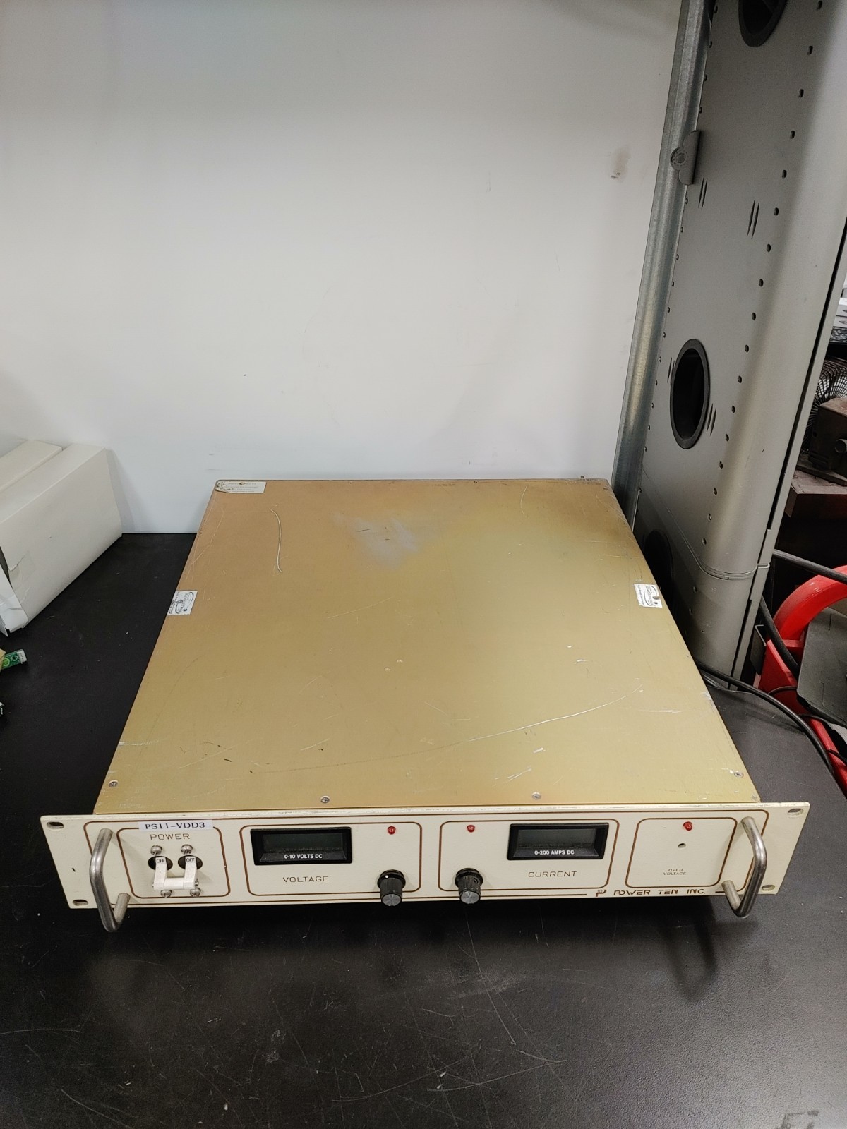 POWER TEN 3400D-10200 0-10 Volts DC 0-200 Amps DC Power Supply