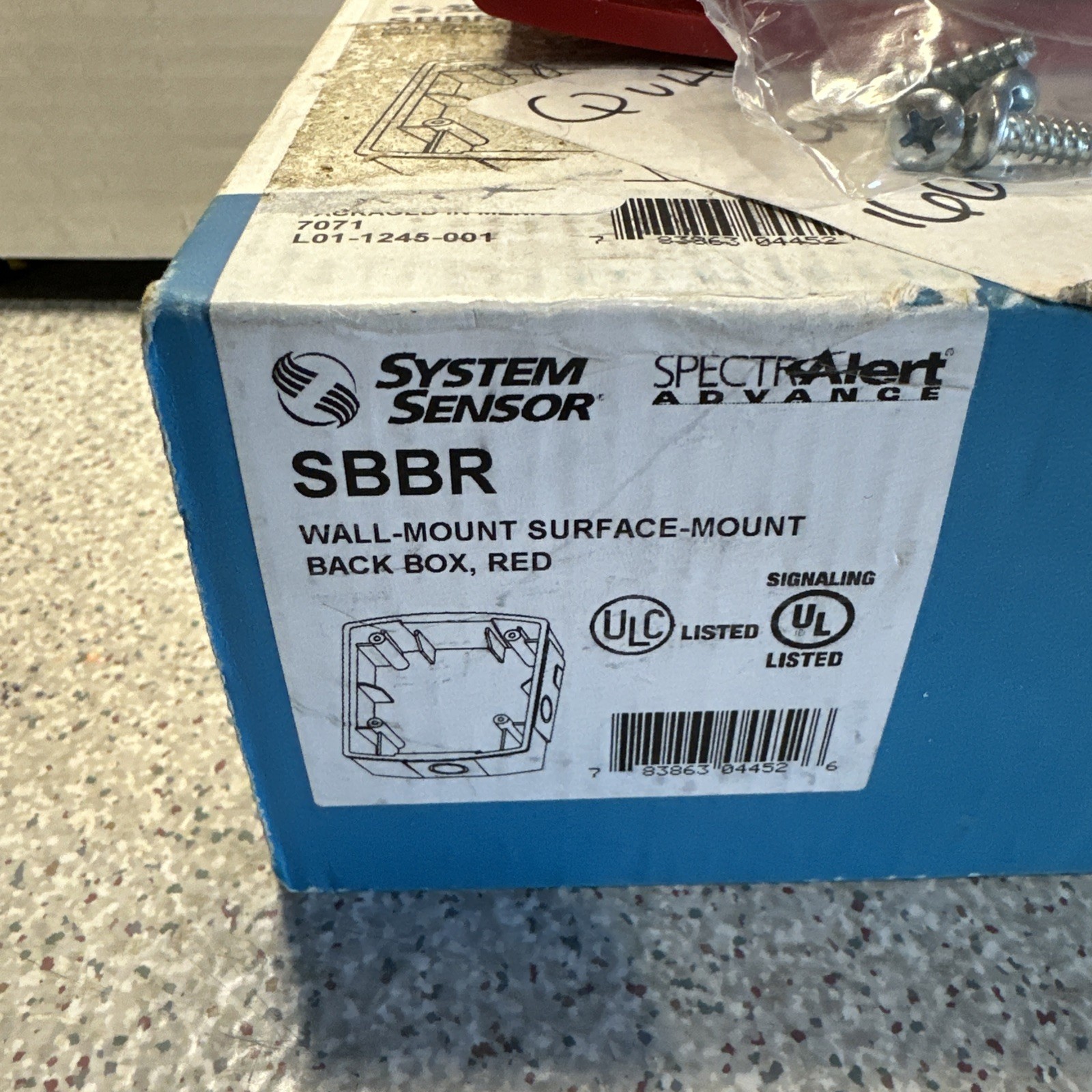 **NEW** System Sensor SBBR – Wall Mounted Surface Box Red
