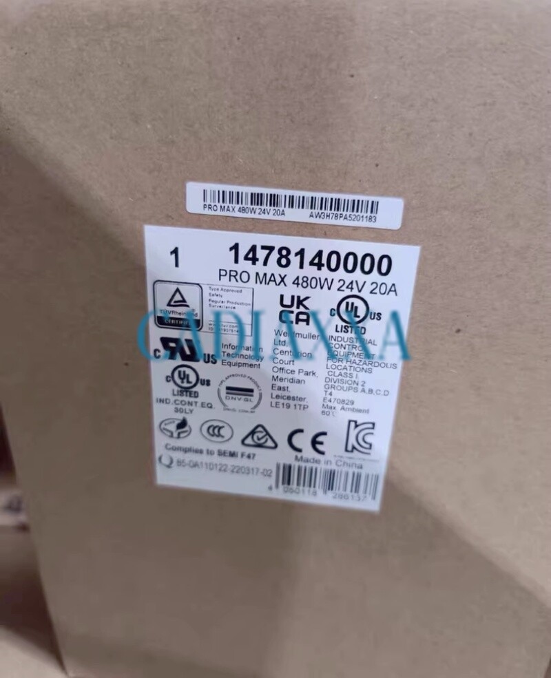Weidmuller Power module PRO MAX 480W 24V 20A 1478140000 UPS shipping