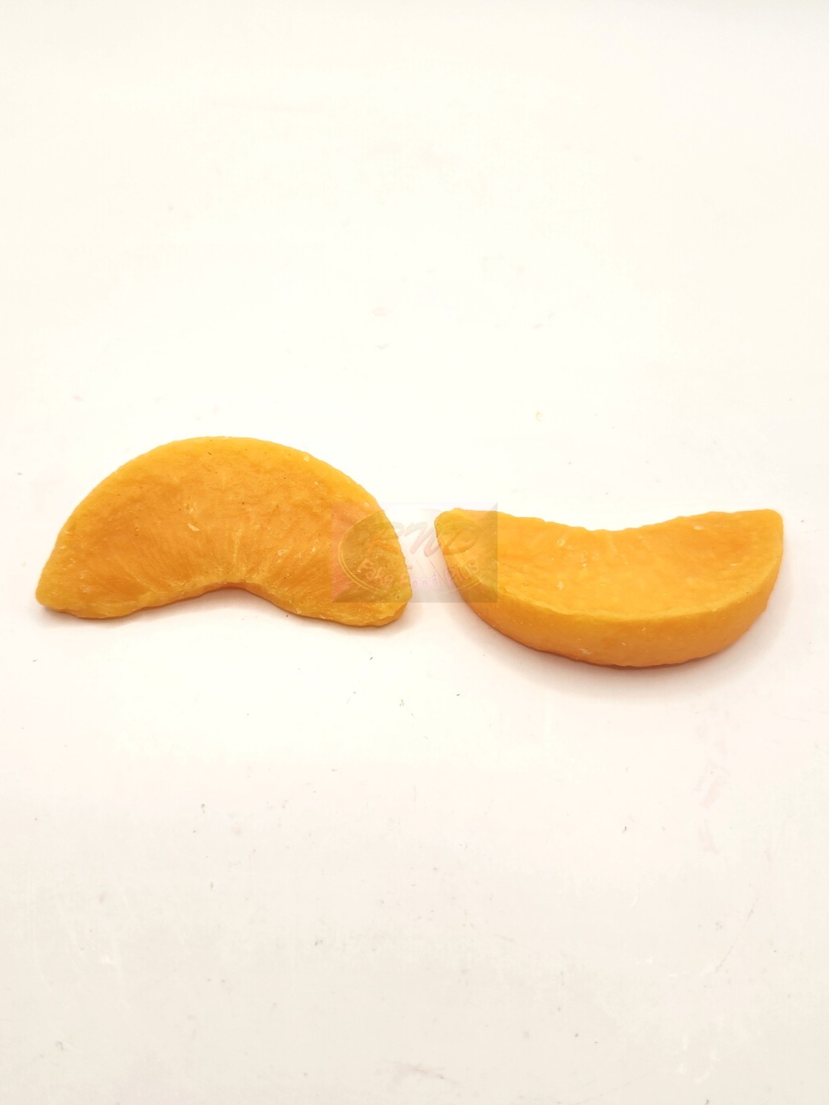 Cling Peach Slices (scented), fake food, wax fruit