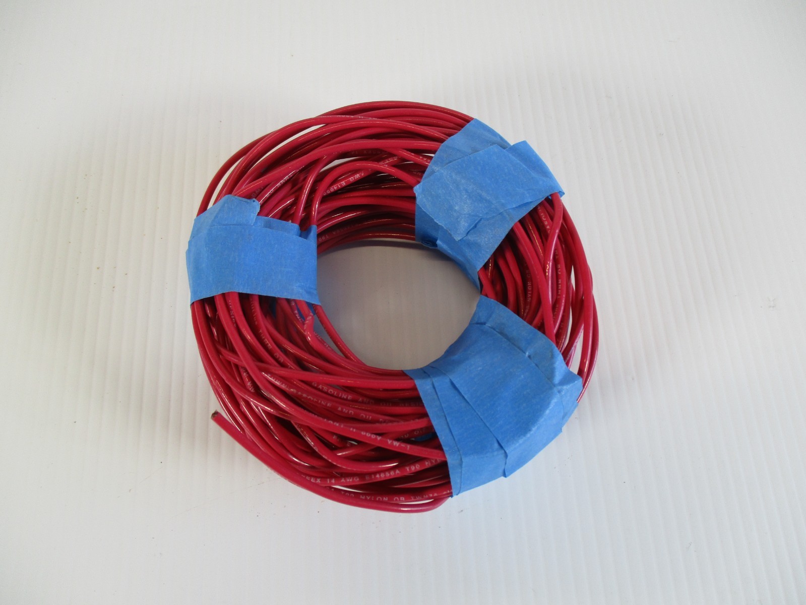 14 AWG Red Solid Copper Wire THHN 600V Essex 50ft Electrical Cable