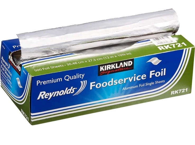 New Kirkland Signature FoilSheet-500ct ALUMINUM FOIL SHEETS, 12” X 10.75” Sheets