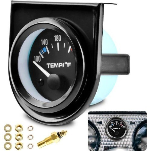 2″» 52mm Water Temp Gauge, 100-250℉ Water Temp Thermometer Meter Kit Car Access