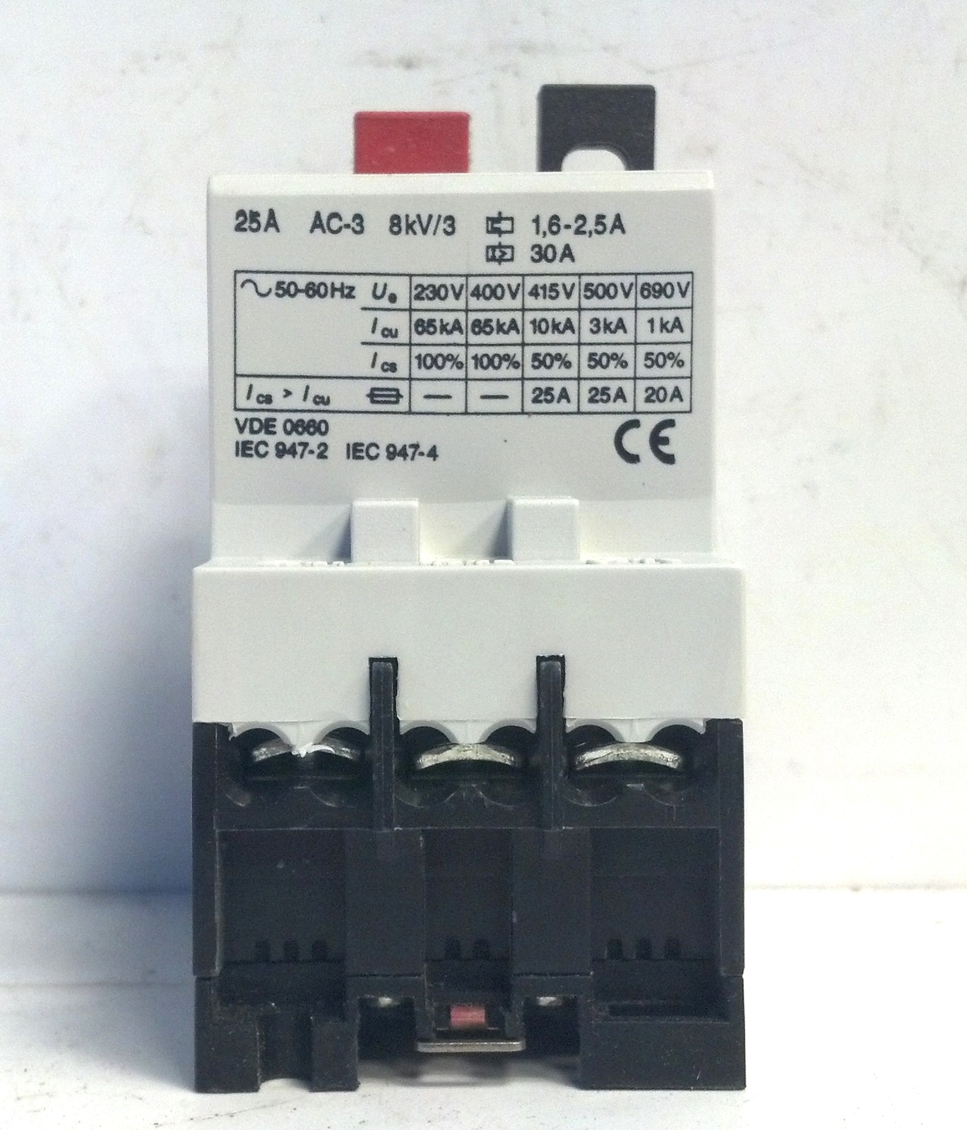 Cutler-Hammer A302GN 3 P 1.6-2.5 A 200/230 V Manual Starter Protector