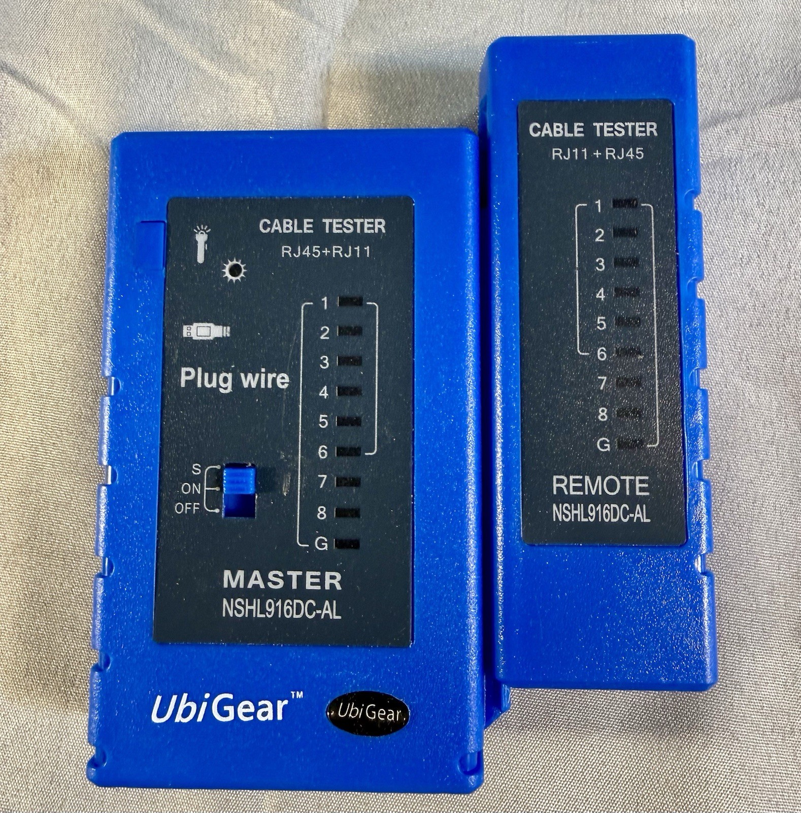 Network Cable Tester Test Tool RJ45 RJ11 RJ12 CAT5 CAT6 UTP USB LAN Wire Blue