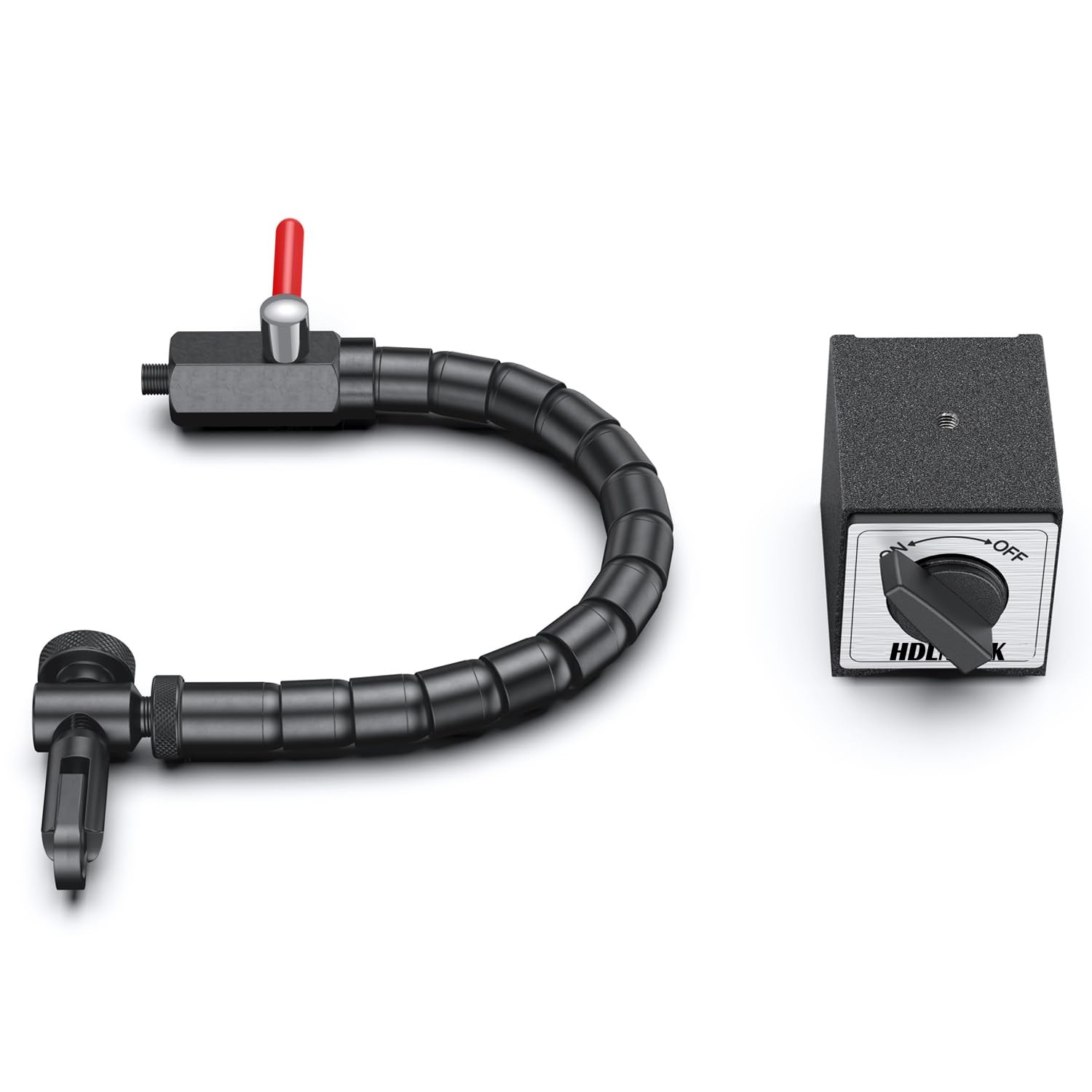 HDLNKAK Dial Indicator 0-1» with Magnetic Base Includes Flex Arm (Blue)