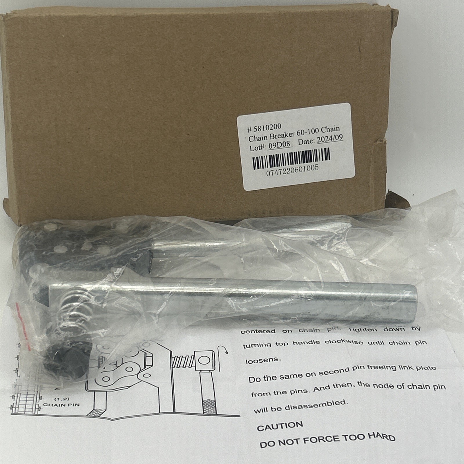 FENNER DRIVES 5810200 Chain Detacher,60-100 38ZD45