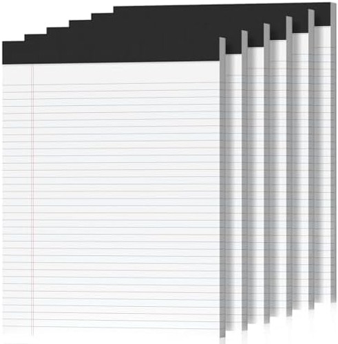 6 Pack Legal Pads 8.5 x 11 College Ruled 300 Sheets Note Pads 8.5 x 11 Notepa…