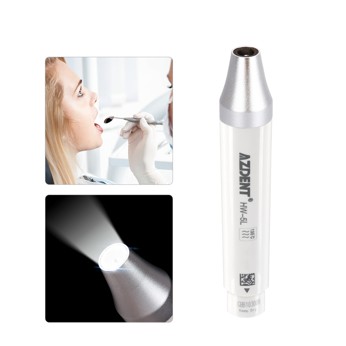 Dental Ultrasonic Scaler Handpiece/Tips/Wrench/fit EMS Woodpecker/DTE/SATELEC