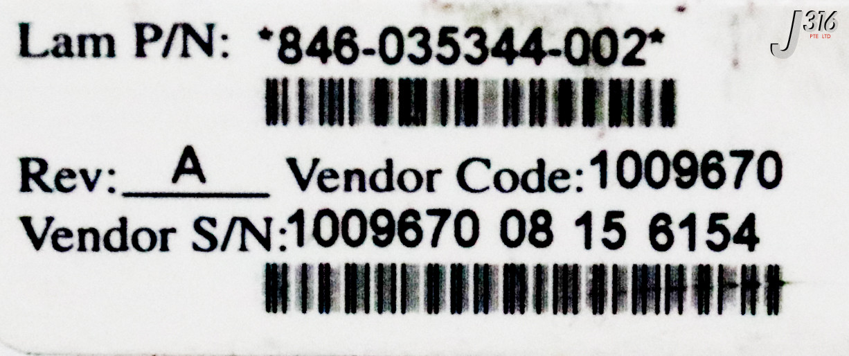 37532 LAM RESEARCH 16-LINES IGS GAS BOX 846-035344-002
