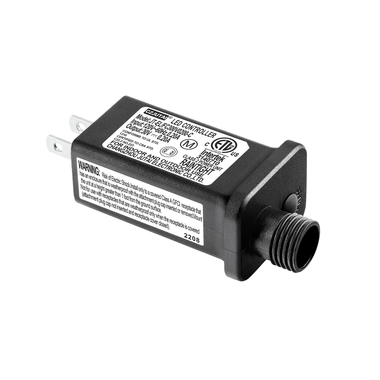 (30V6W 1PCS) Replacement LED Transformer Model JT-EL/FC300V0200-C Class 2…