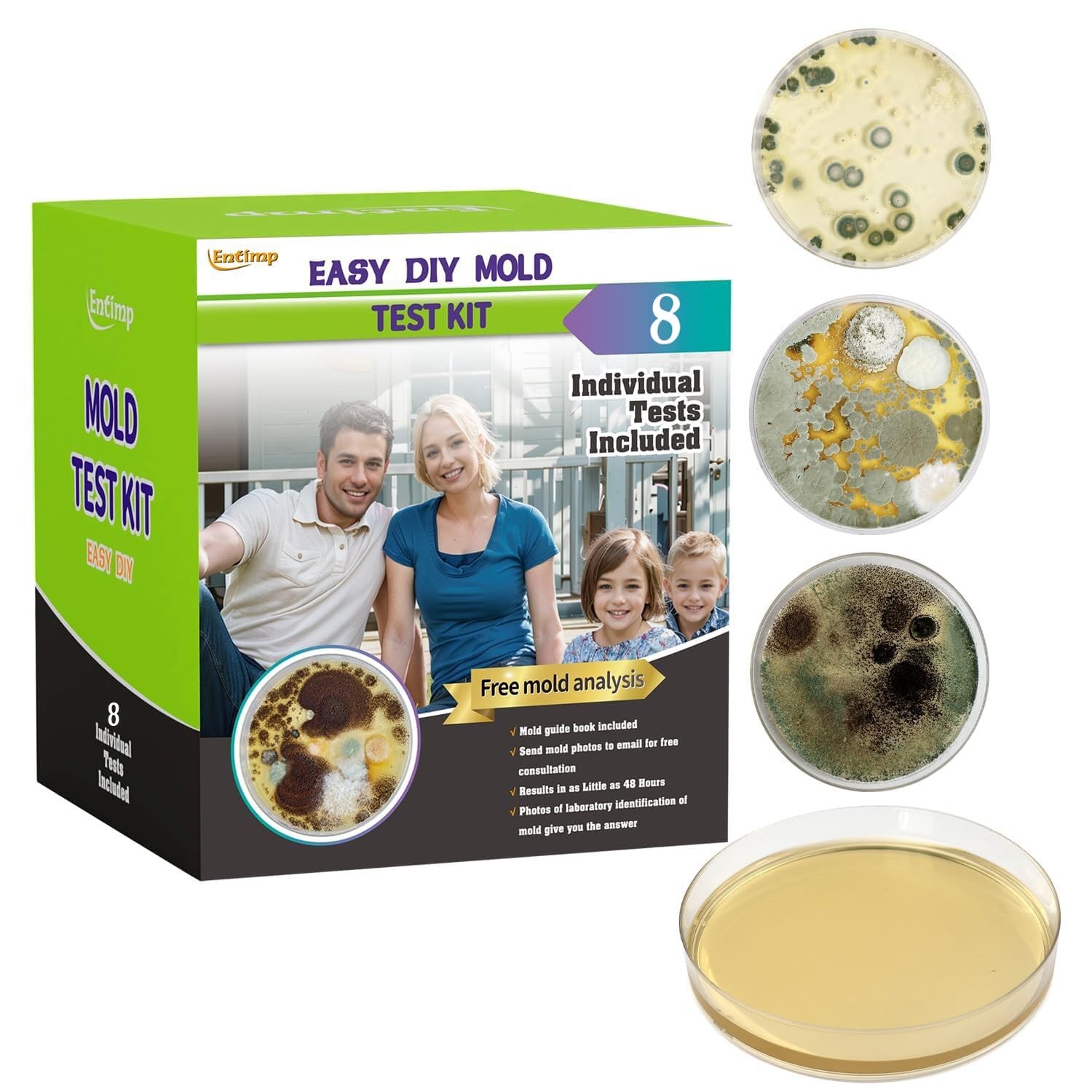 Mold Test Kit for Home Within 8 Individual Tests,DIY Detector at…