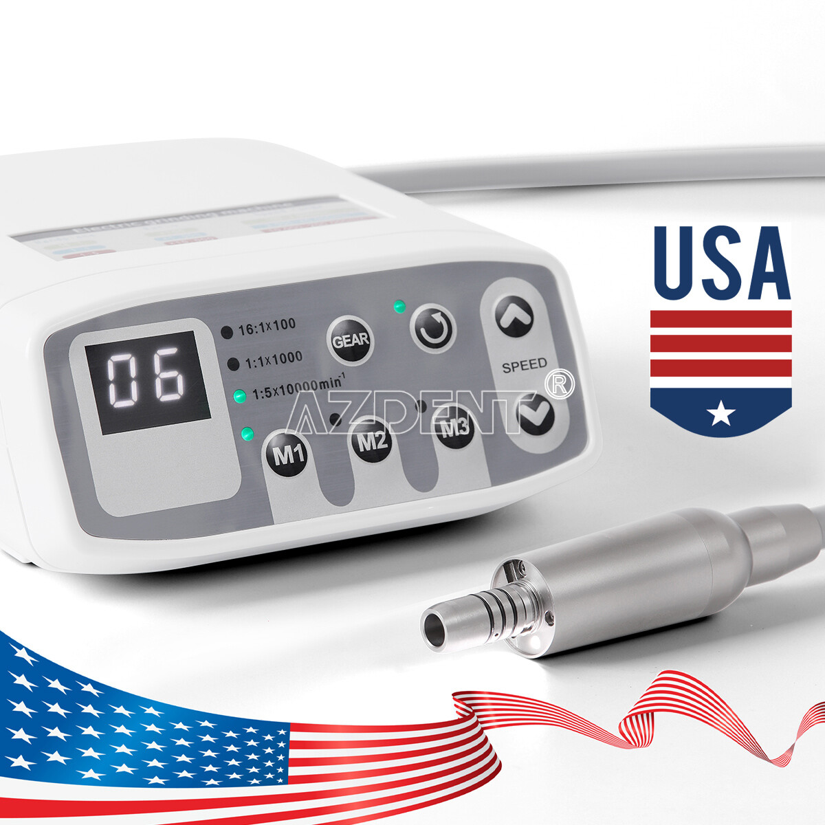 Dental Electric Brushless LED Micro Motor /1:5 Increasing Contra Angle