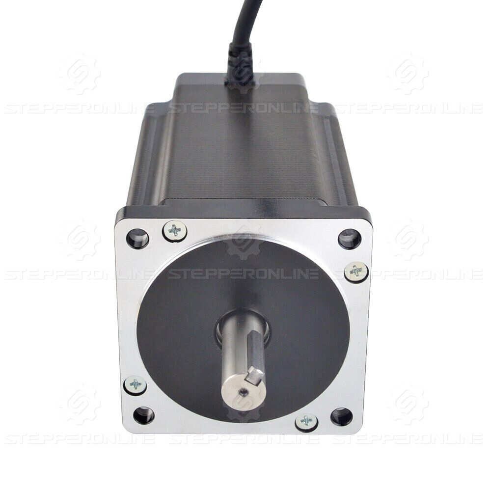 STEPPERONLINE Nema 34 Stepper Motor 12Nm/8.2Nm/4.8Nm Φ14mm 6A CNC Mill Router