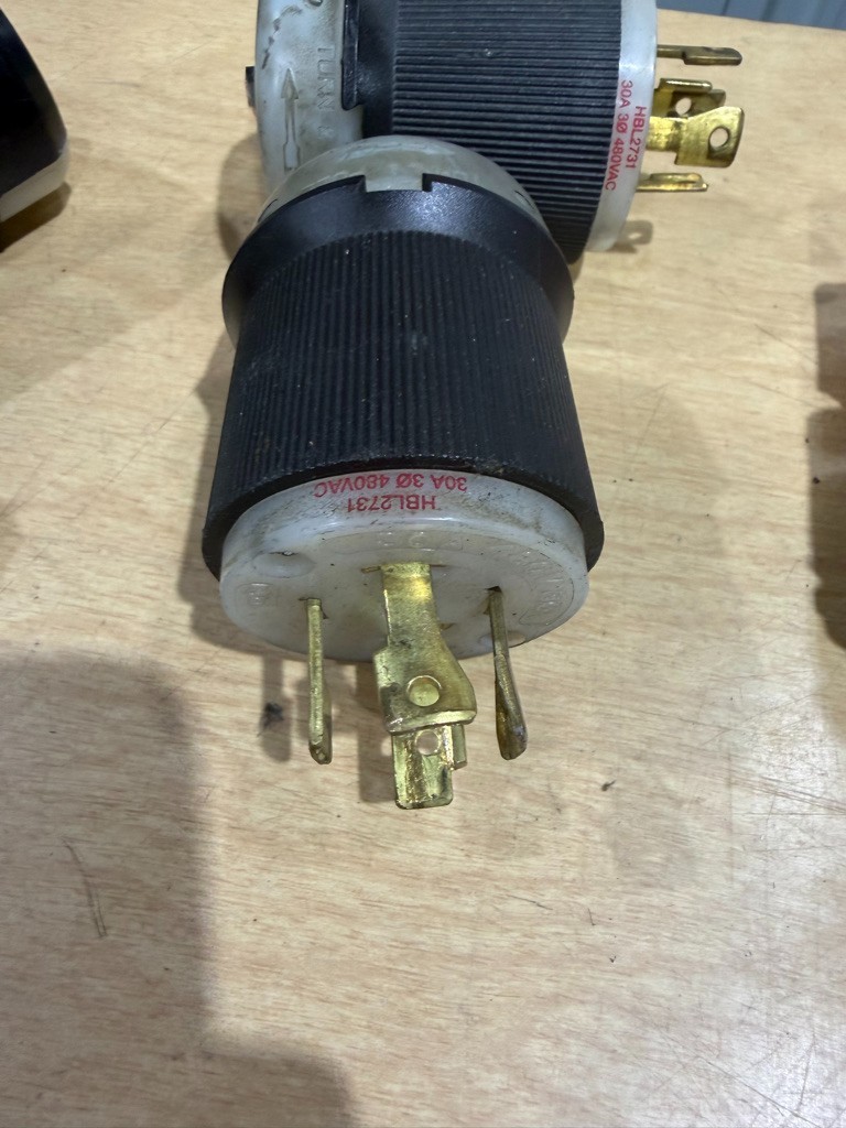 Hubbell HBL2731 30 Amp 480 VAC Plug LA4