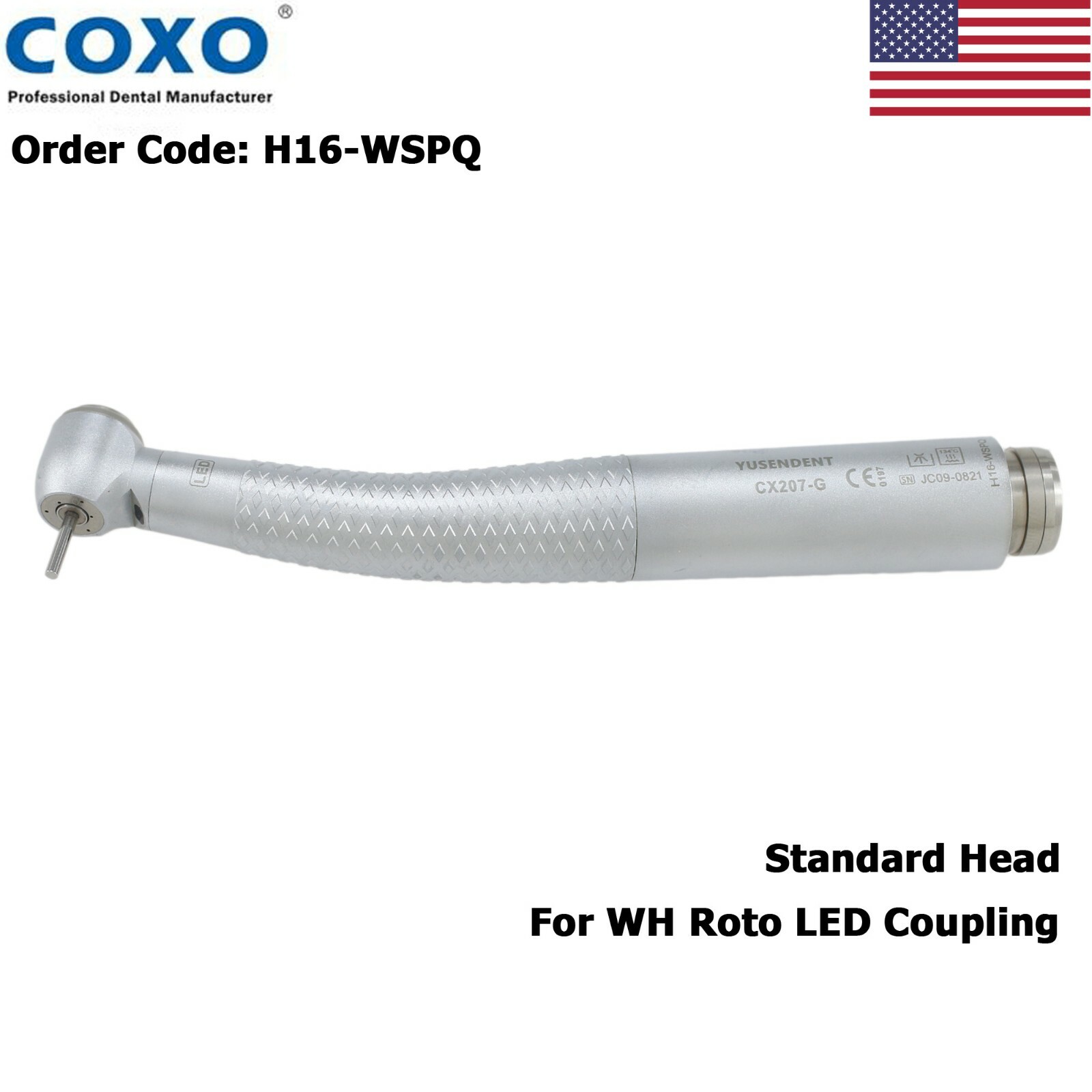 COXO Dental Fiber Optic High Speed Turbine Handpiece For KaVo NSK Coupling