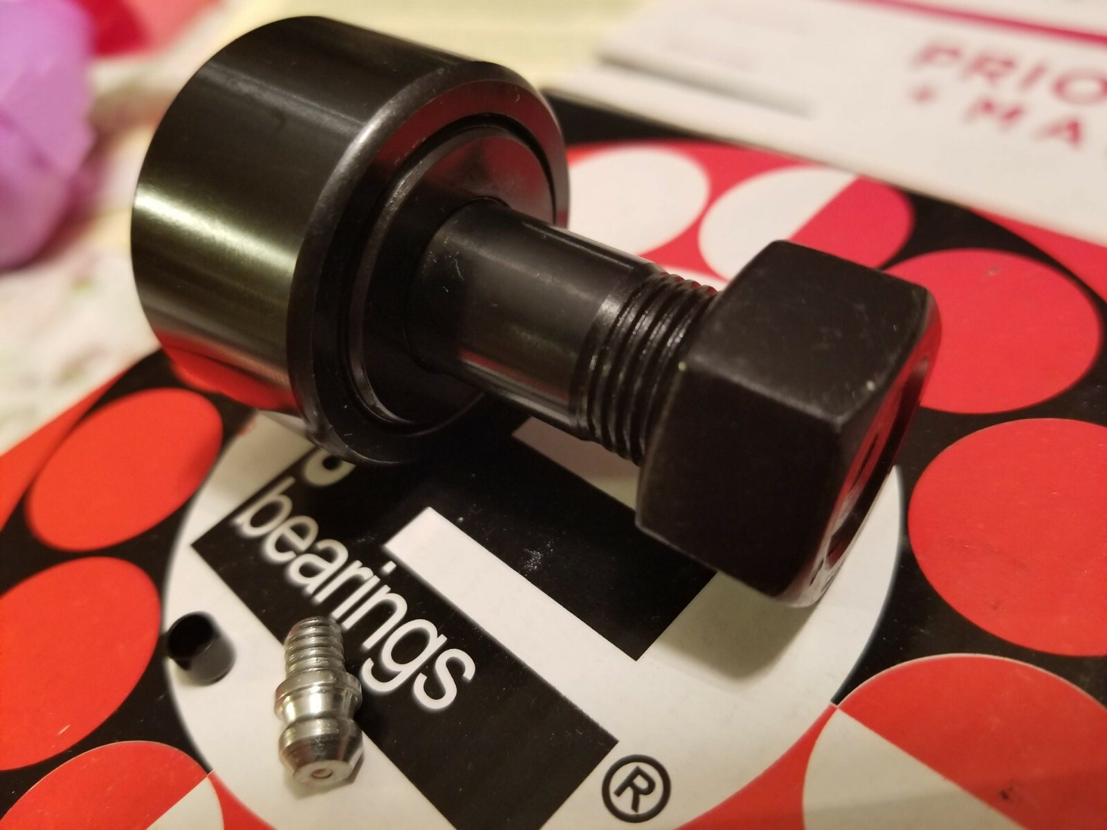 RBC S96LW Enduro brand cam follower roller bearing w/ Nut 3″ stud SHIPS FAST!