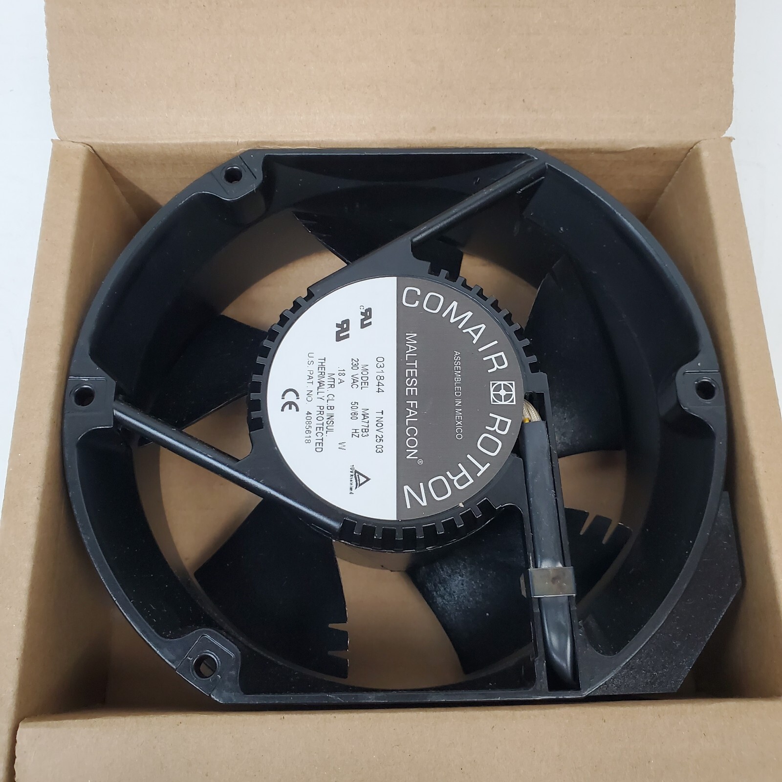 New Comair Rotron MA77B3 230 VAC 50/60 HZ Cooling Fan 031844