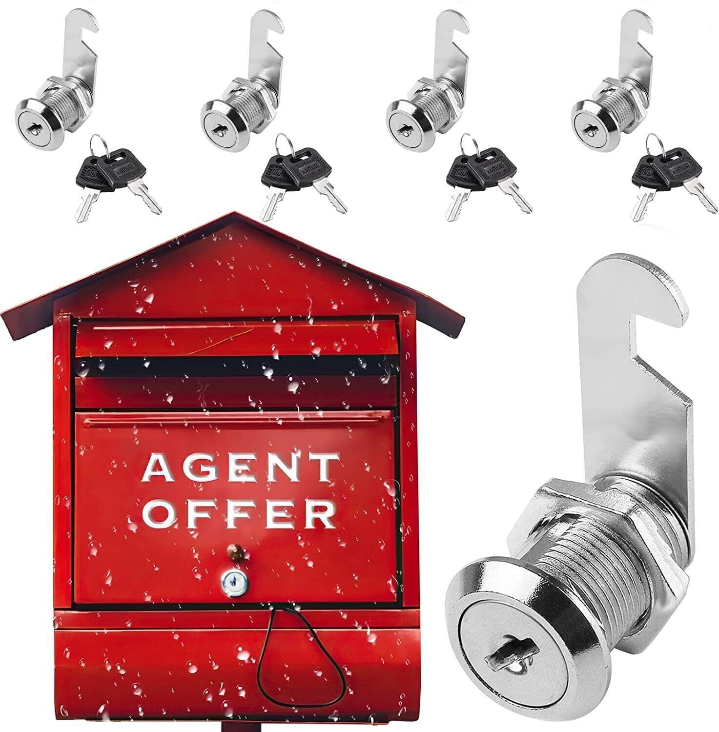 6Universal Craftsman Tool Box Lock Chest Key Storage Truck Safe Cylinder Cabinet