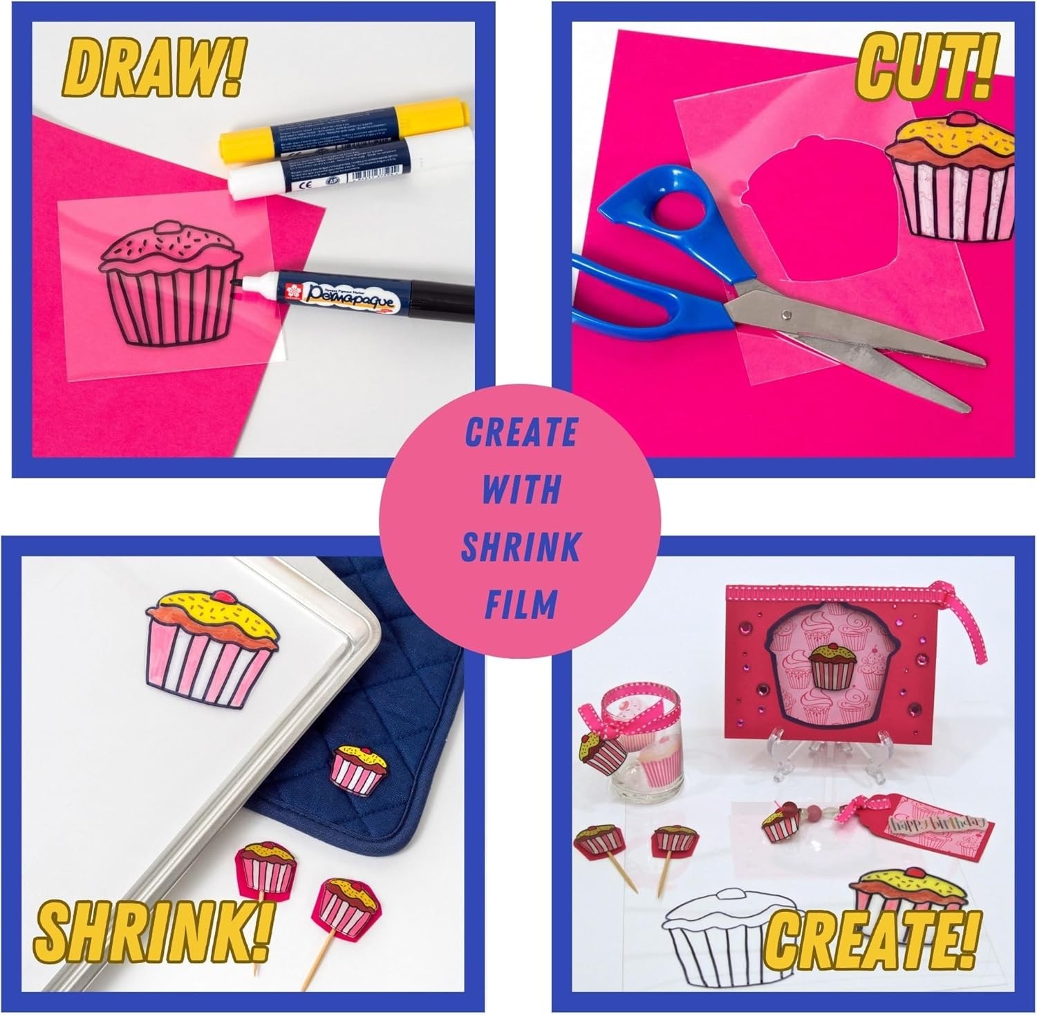 Shrink Film – Clear Transparent 8.5″x11″ Sheets, Design Your Art and Shrink I…