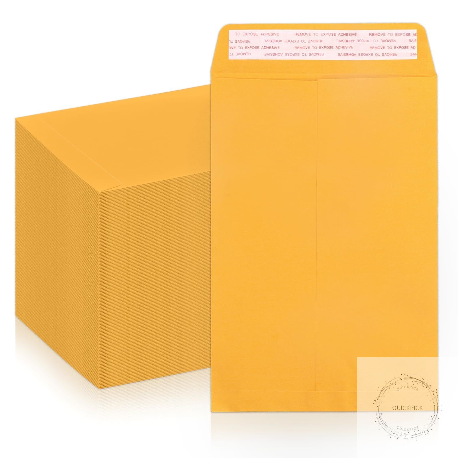 6×9 Manilla Envelopes Self Seal 250 PCS, Small Brown Kraft Catalog Envelopes 6×9