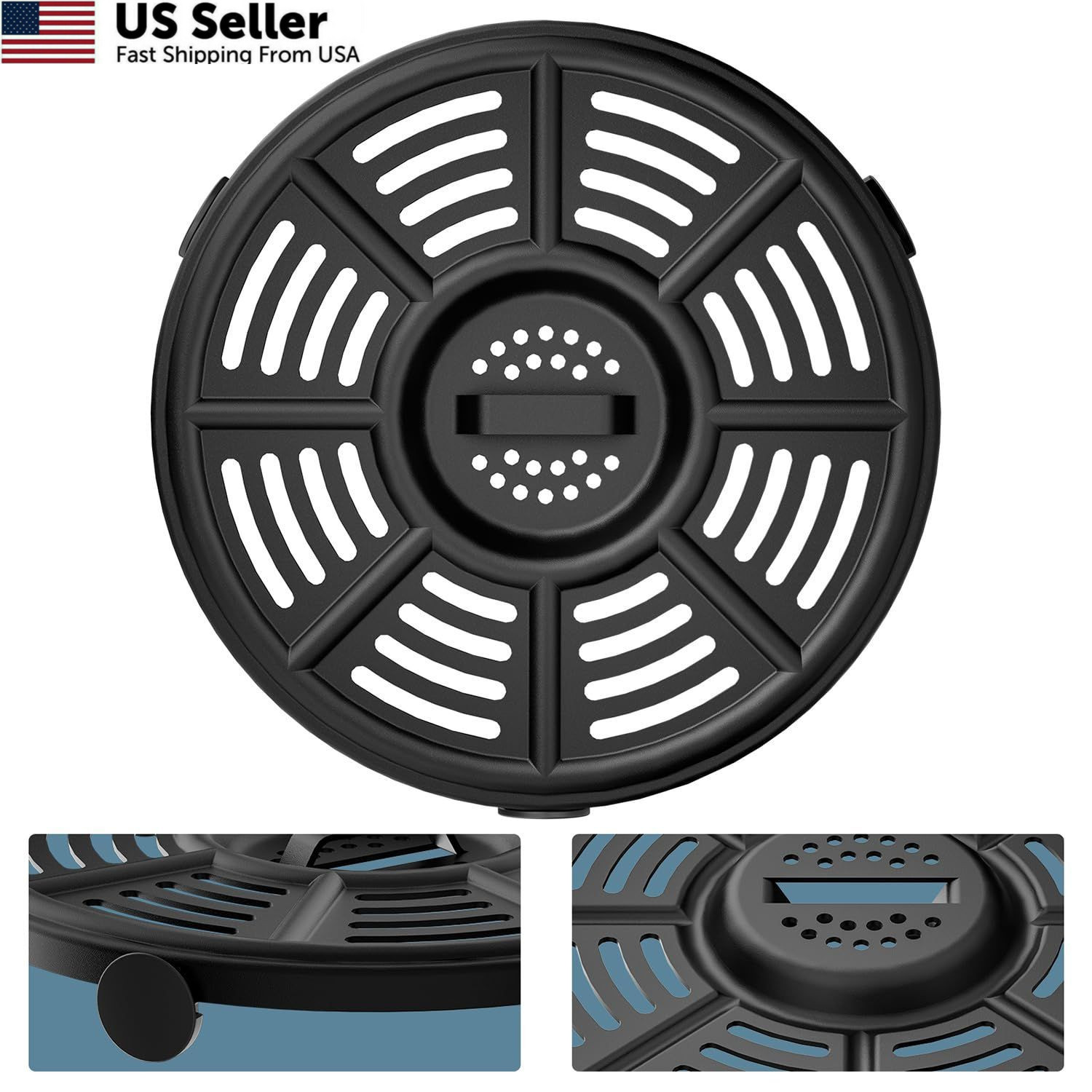 Replacement Air Fryer Tray for Ninja AF101, Accessories Black