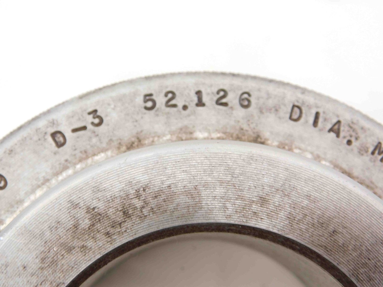 52.126 MASTER PLAIN BORE RING GAGE 52.000 +.126 OVERSIZE 52 mm 2.0522 SETTING