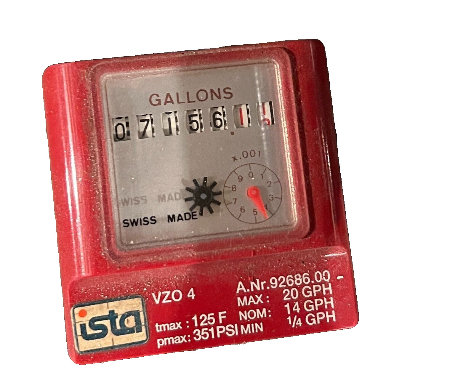 Aqua Metro ista VZO 4 Oil Counter/ Fuel Oil Meter