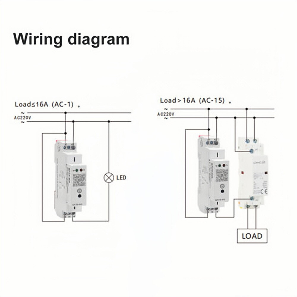GRT8-WS AC/DC110V~240V Mini Wifi Timer Relay 16A Switch Wireless Remote Control