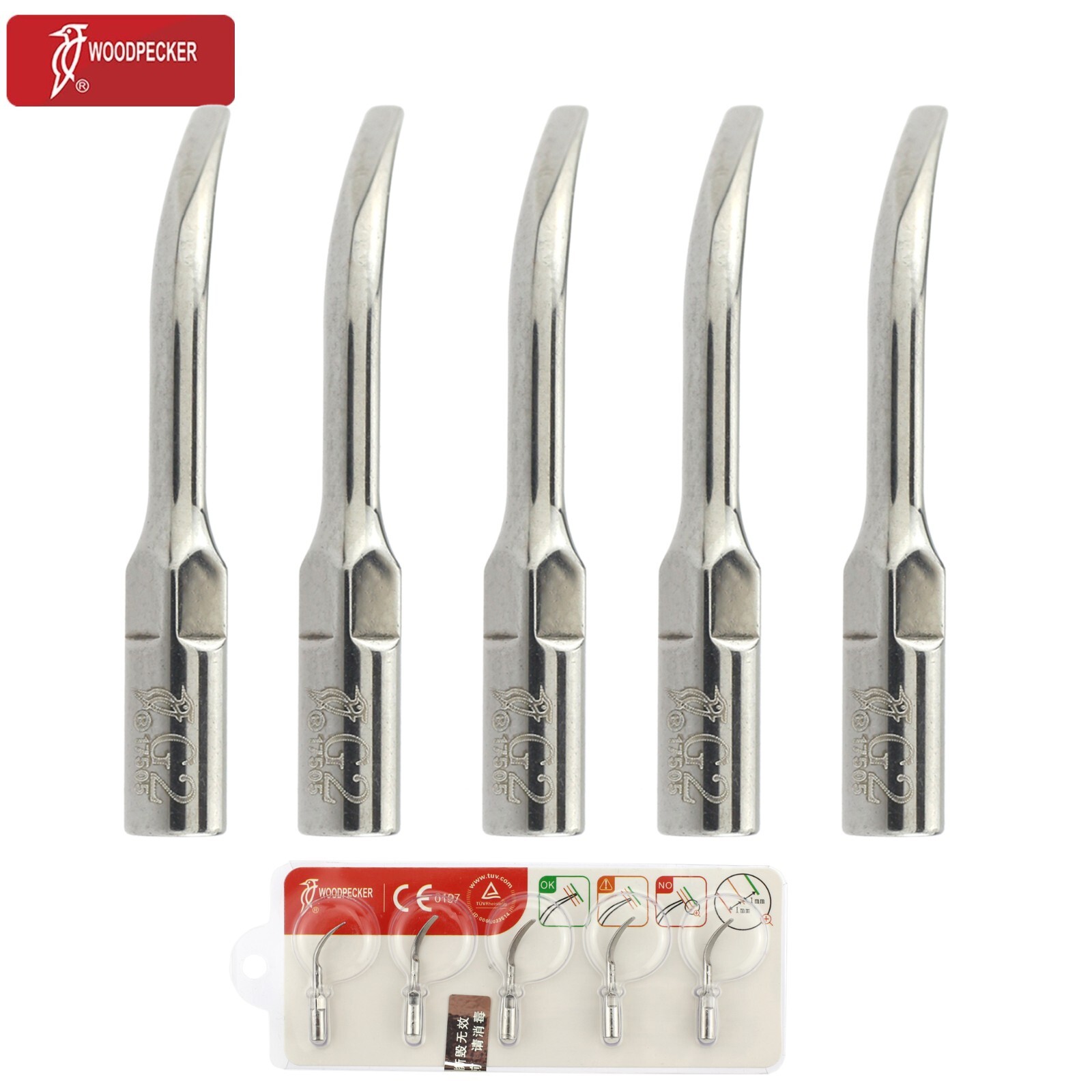 Woodpecker Dental Ultrasonic Scaler LED Handpiece HW-5L For EMS Tip G1 G4 P1 P3